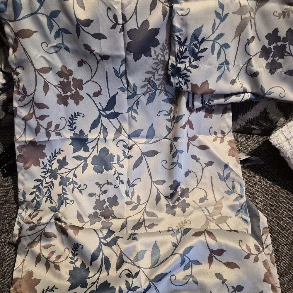 Floral Satin Curtain